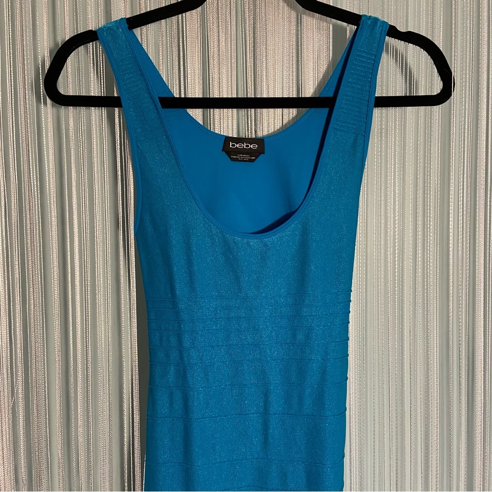 Bebe Ribbed Cut Out Midi Dress - Picture 7 of 16